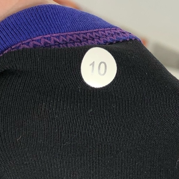 Lululemon Principle Cropped Black & Bold Blue Athletic Jacket 10 - Picture 6 of 6